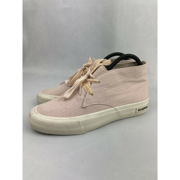 SeaVees Maslon Desert Women Pink Canvas Boot Sneakers Size 8 - Picture 2 of 10